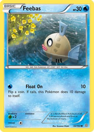 Feebas/160 - Reverse Holofoil XY Primal Clash - Common
