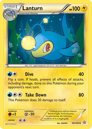 Lanturn XY Primal Clash - Uncommon