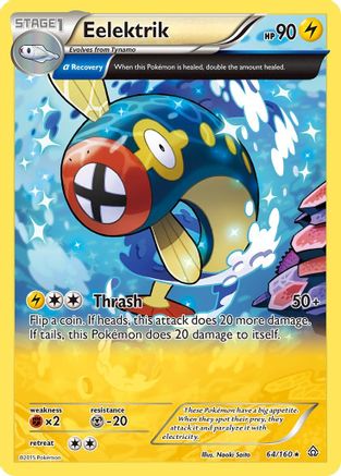 Eelektrik (Alpha) 064 - Reverse Holofoil XY Primal Clash - Rare