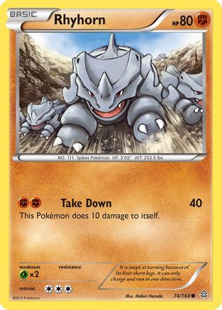 Rhyhorn XY Primal Clash - Common