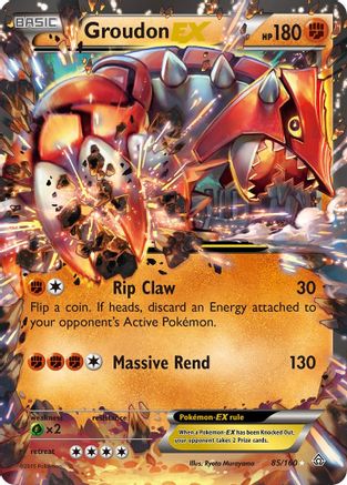Groudon EX 085 - Holofoil XY Primal Clash - Ultra Rare