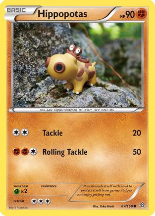 Hippopotas 087 XY Primal Clash - Common
