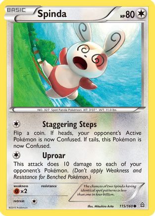 Spinda 115/160 XY Primal Clash - Common