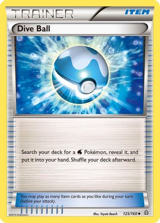 Dive Ball 125 - Reverse Holofoil XY Primal Clash - Uncommon