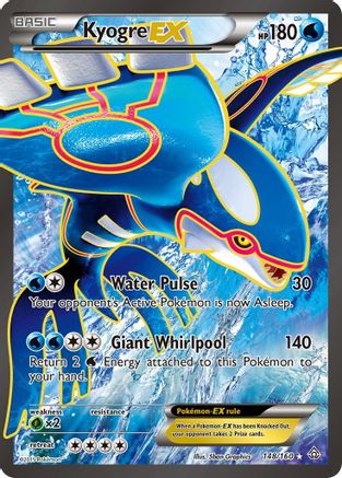 Kyogre EX (148 Full Art) - Holofoil XY Primal Clash - Ultra Rare