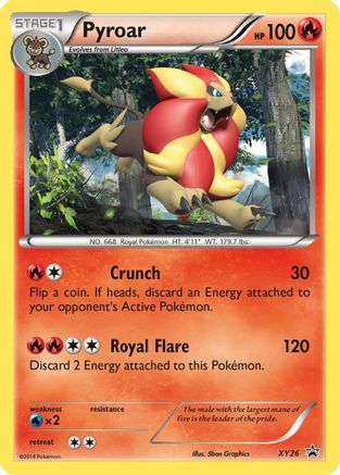 Pyroar XY26 - Holofoil XY Promos - Promo
