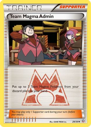 Team Magma Admin 029 Double Crisis - Uncommon
