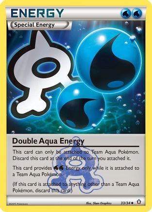 Double Aqua Energy 033 - Reverse Holofoil Double Crisis - Uncommon