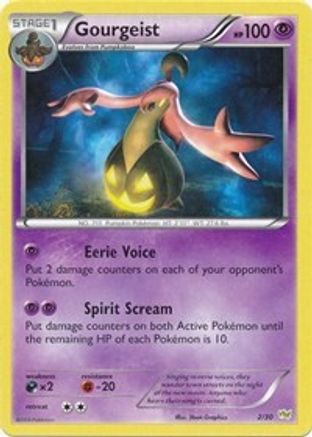 Gourgeist XY Trainer Kit Sylveon & Noivern - Common