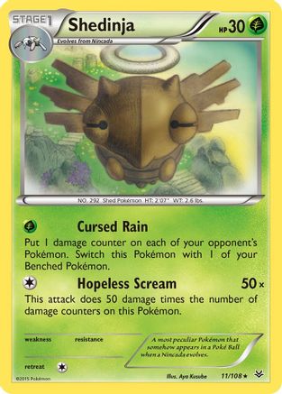 Shedinja 011 XY Roaring Skies - Rare