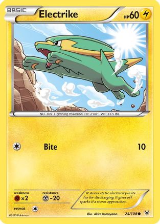 Electrike 024 - Reverse Holofoil XY Roaring Skies - Common