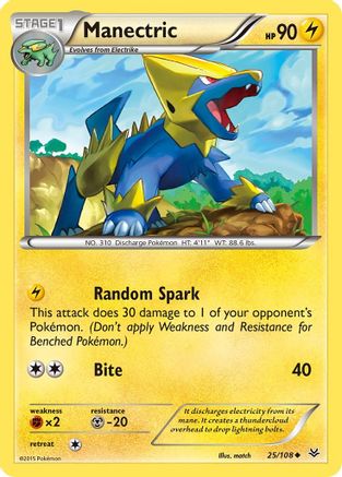 Manectric 025 XY Roaring Skies - Uncommon