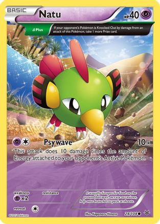 Natu (28 Delta) (28 Delta) 028 - Reverse Holofoil XY Roaring Skies - Common