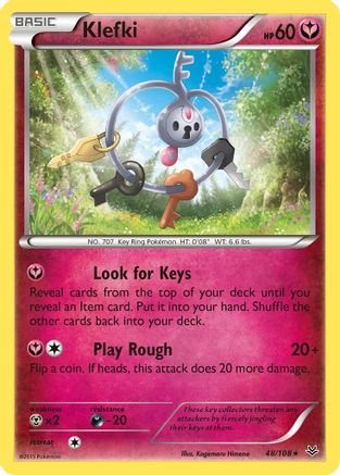 Klefki 048 - Reverse Holofoil XY Roaring Skies - Rare