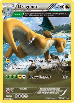 Dragonite (52 Delta) (52 Delta) 052 - Reverse Holofoil XY Roaring Skies - Holo Rare