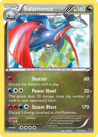 Salamence 057 - Holofoil XY Roaring Skies - Holo Rare
