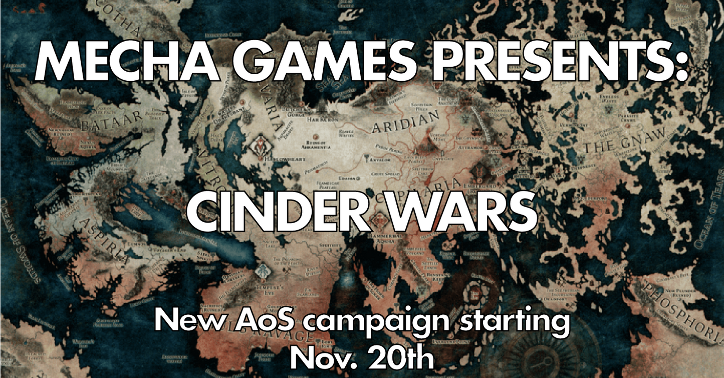 Mecha Presents: Age of Sigmar Campaign Cinder Wars