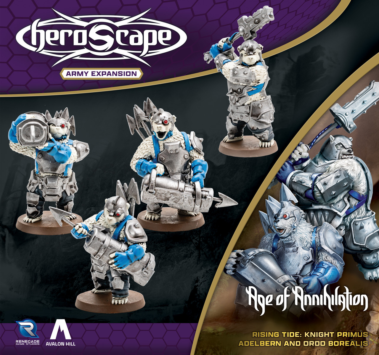 Heroscape: Rising Tide: Knight Primus Adelbern and Ordo Borealis