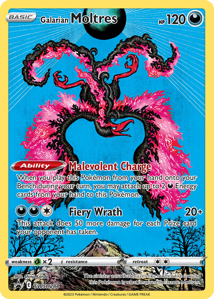 Galarian Moltres SWSH284 SWSH Black Star Promos - Promo