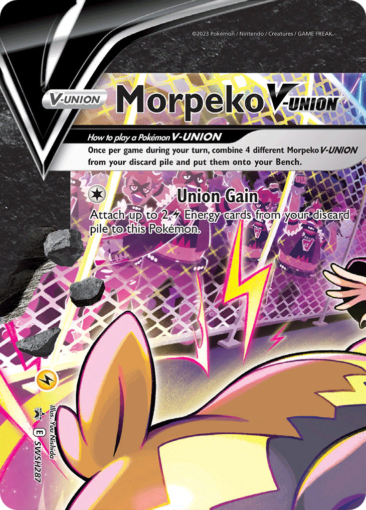 Morpeko V-UNION SWSH287 SWSH Black Star Promos - Promo