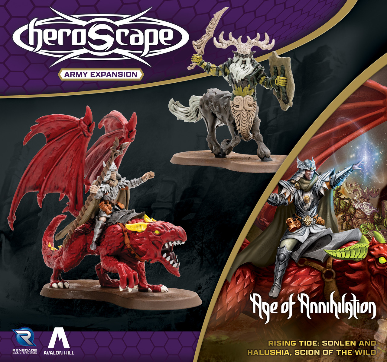 Heroscape: Rising Tide: Sonlen and Halushia, Scion of the Wild