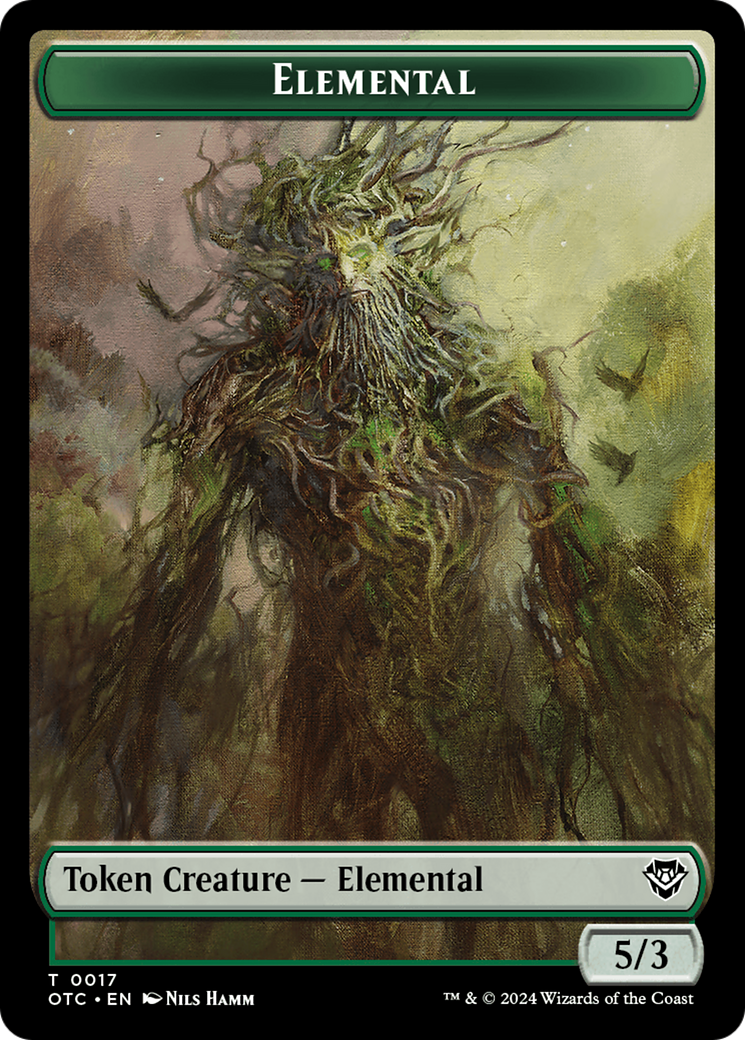 Elemental (TOTC-017) - Outlaws of Thunder Junction Commander Tokens Foil