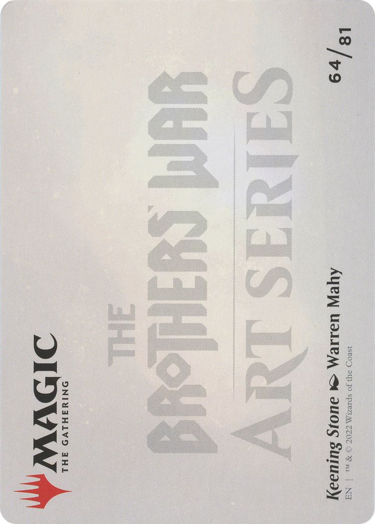 Keening Stone // Keening Stone (ABRO-064) - The Brothers' War Art Series (Borderless)