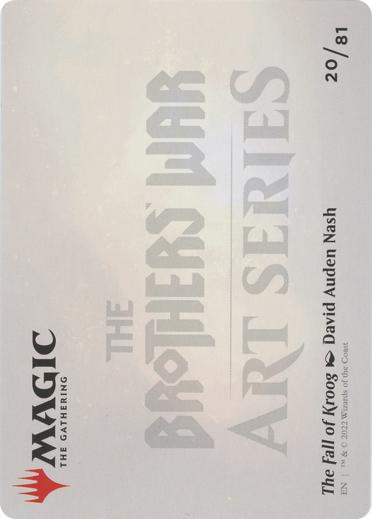 The Fall of Kroog // The Fall of Kroog (ABRO-020) - The Brothers' War Art Series (Borderless) Foil