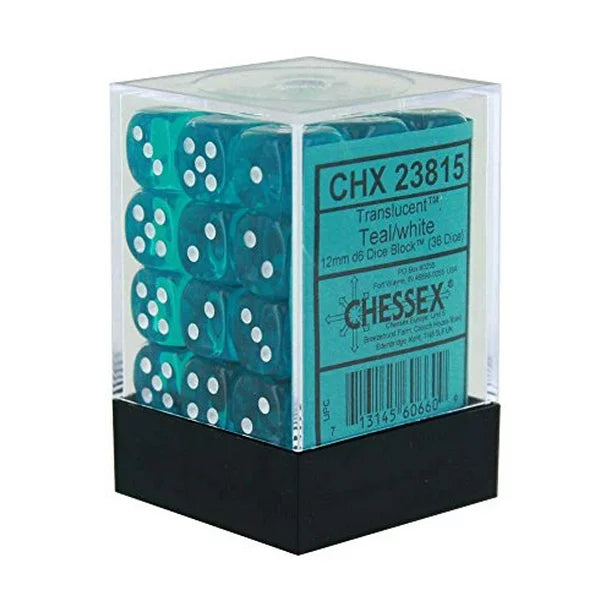 Chessex: Teal/white