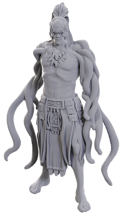 DND UNPAINTED MINIS WV25 YUAN-TI PIT MASTER