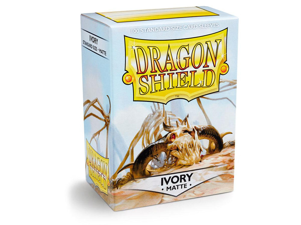 dragon shield matte sleeves ivory ogier 100 count
