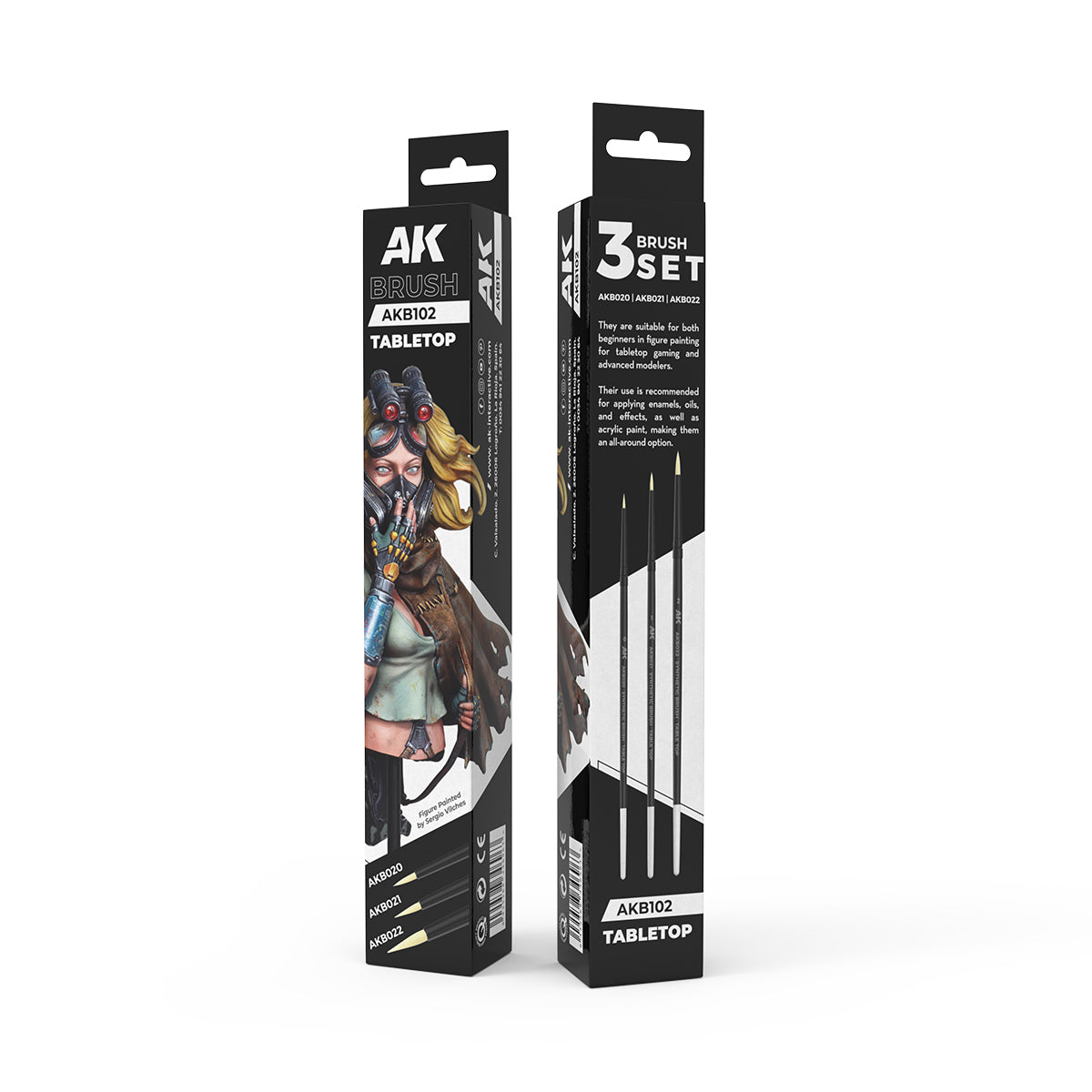 AK Interactive: AKB102 Tabletop Brushes