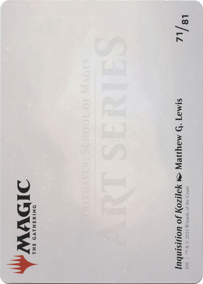 Inquisition of Kozilek // Inquisition of Kozilek (ASTX-071) - Strixhaven Art Series (Borderless) Foil