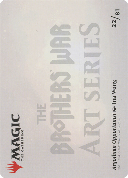 Argothian Opportunist // Argothian Opportunist (ABRO-022) - The Brothers' War Art Series (Borderless) Foil