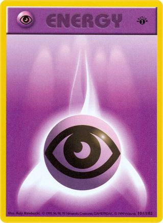 Psychic Energy 101  - 1st Edition Base Set Shadowless - Common