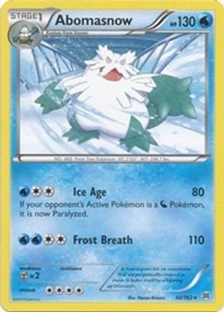 Abomasnow 040  XY  BREAKthrough - Rare