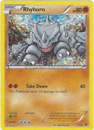 Rhyhorn - 8/12/12  - Holofoil McDonalds Promos 2015 - Promo