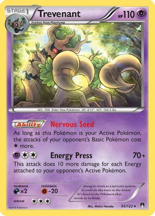 Trevenant 065  XY  BREAKpoint - Rare