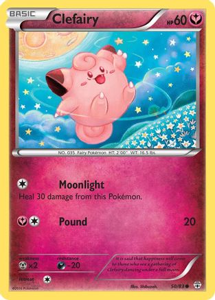 Clefairy 050  - Reverse Holofoil Generations - Common