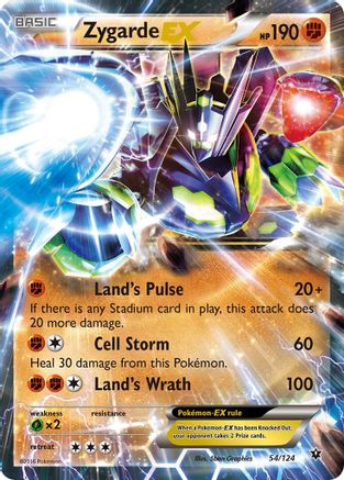 Zygarde EX 054  - Holofoil XY  Fates Collide - Ultra Rare