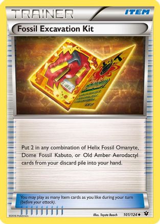 Fossil Excavation Kit/124  XY  Fates Collide - Uncommon