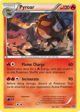 Pyroar  XY  Steam Siege - Rare
