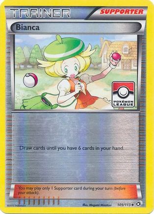 Bianca (Pokemon League) 109/113  - Reverse Holofoil League & Championship Cards - Promo