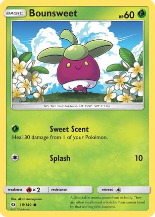 Bounsweet 018  SM Base Set - Common
