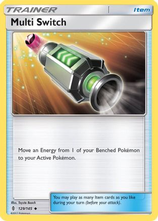Multi Switch 129/145  - Reverse Holofoil SM  Guardians Rising - Uncommon