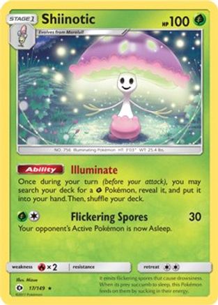 Shiinotic - 17/149 (SM Base Set)/149  Deck Exclusives - Rare