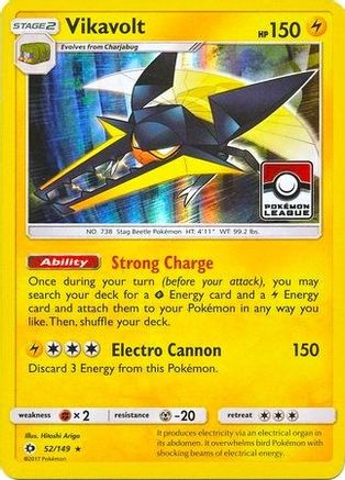 Vikavolt - 52/149 (Pokemon League)/149  - Holofoil League & Championship Cards - Promo