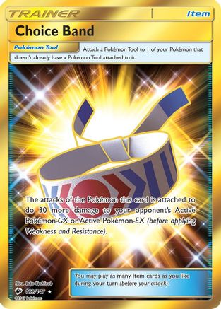 Choice Band (Secret)/147  - Holofoil SM  Burning Shadows - Secret Rare