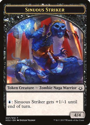Sinuous Striker // Cat Double-Sided Token (HOU-7 // 16) [Hour of Devastation]