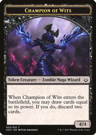 Champion of Wits // Warrior Double-Sided Token (HOU-2 // 17) [Hour of Devastation]